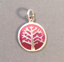 Load image into Gallery viewer, WINTER TREE Kevin-N-Anna Studios Epoxy .950 Sterling Silver Charm Pendant Handmade KA07