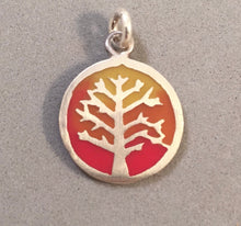 Load image into Gallery viewer, WINTER TREE Kevin-N-Anna Studios Epoxy .950 Sterling Silver Charm Pendant Handmade KA07