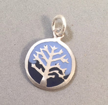 Load image into Gallery viewer, WINTER TREE Kevin-N-Anna Studios Epoxy .950 Sterling Silver Charm Pendant Handmade KA07