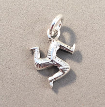 Load image into Gallery viewer, ISLE OF MAN .925 Sterling Silver 3-D Charm Pendant United Kingdom Mann 3 Legs Manx Irish Sea Symbol Northern Ireland Souvenir TB23