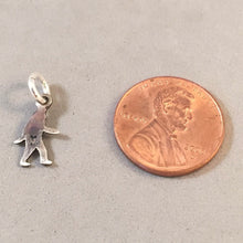 Load image into Gallery viewer, SASQUATCH Oxidized Tiny .925 Sterling Silver Charm Yeti NW27B