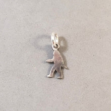 Load image into Gallery viewer, SASQUATCH Oxidized Tiny .925 Sterling Silver Charm Yeti NW27B