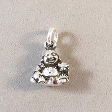 Load image into Gallery viewer, BUDAI .925 Sterling Silver 3-D Charm Pendant Fat Buddha Chinese Religion Buddhism FA37