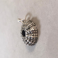 Load image into Gallery viewer, SEA URCHIN .925 Sterling Silver 3-D Charm Pendant Sea Beach Ocean Tide Pool NT16