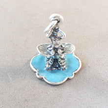 Load image into Gallery viewer, TRITON FOUNTAIN Enamel .925 Sterling Silver Charm Pendant Europe Rome Italy Fontana del Tritone Piazza Barberini Bernini Italian TI20E