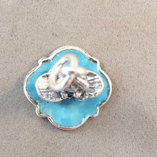 Load image into Gallery viewer, TRITON FOUNTAIN Enamel .925 Sterling Silver Charm Pendant Europe Rome Italy Fontana del Tritone Piazza Barberini Bernini Italian TI20E