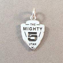 Load image into Gallery viewer, THE MIGHTY 5 UTAH .925 Sterling Silver Charm Pendant Zion Bryce Capitol Reef Canyonlands Arches National Park NA12