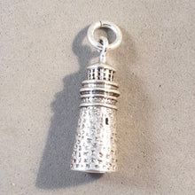 Load image into Gallery viewer, PORTLAND HEAD LIGHT .925 Sterling Silver Charm Pendant Souvenir Maine Lighthouse TU09