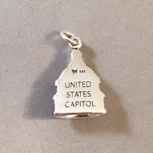 Load image into Gallery viewer, CAPITAL DOME .925 Sterling Silver 3-D Charm Pendant Landmark United States Washington DC Government Travel TY21