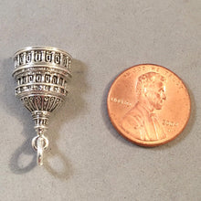 Load image into Gallery viewer, CAPITAL DOME .925 Sterling Silver 3-D Charm Pendant Landmark United States Washington DC Government Travel TY21