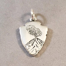 Load image into Gallery viewer, LASSEN VOLCANIC National Park Arrowhead .925 Sterling Silver Charm Pendant California NA14