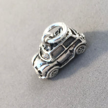 Load image into Gallery viewer, BRITISH MINI .925 Sterling Silver 3-D Charm Pendant Car UK England London Flag Union Jack Taxi  TB42