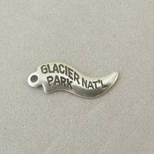 Load image into Gallery viewer, NATIONAL PARK &amp; MONUMENT Nickel Silver Charm Flag/Banner/Tag Not 925 Sterling