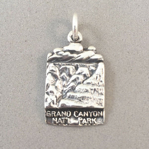 GRAND CANYON Rim View .925 Sterling Silver Charm Pendant Arizona National Park Travel pm31