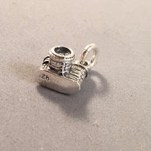 Load image into Gallery viewer, CAMERA Small Vintage Style .925 Sterling Silver Charm Pendant Photography Film hb25