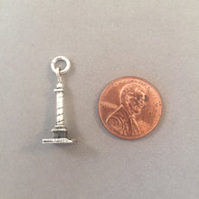 Load image into Gallery viewer, PLACE VENDOME .925 Sterling Silver 3-D Charm Pendant Paris France Landmark Column Travel Souvenir tf20