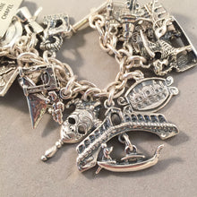 Load image into Gallery viewer, ALL THINGS ITALY .925 Sterling Silver Travel Souvenir Charm Bracelet Rome Florence Venice and More!