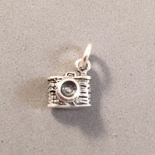 Load image into Gallery viewer, CAMERA Small Vintage Style .925 Sterling Silver Charm Pendant Photography Film hb25