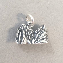 Load image into Gallery viewer, BADLANDS 3-D .925 Sterling Silver Charm Pendant National Park South Dakota Travel Tourist Hike pm12