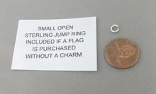 Load image into Gallery viewer, NATIONAL PARK &amp; MONUMENT Nickel Silver Charm Flag/Banner/Tag Not 925 Sterling