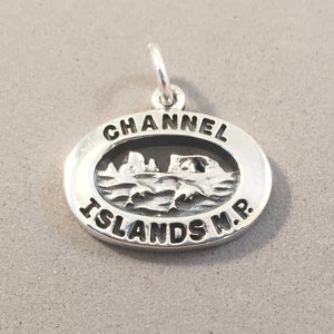 CHANNEL ISLANDS National Park .925 Sterling Silver Charm Pendant California Souvenir np39