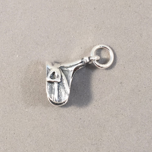 Sale! DRESSAGE SADDLE .925 Sterling Silver Charm Pendant Equestrian Tack Horse CC18