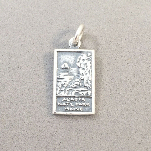 ACADIA National Park Maine .925 Sterling Silver Charm Pendant Souvenir pm29