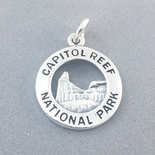 Load image into Gallery viewer, CAPITOL REEF National Park .925 Sterling Silver Charm Pendant Utah Chimney Rock np45