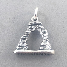 Load image into Gallery viewer, DELICATE ARCH .925 Sterling Silve 3-D Charm Pendant Arches National Park Utah Moab pm04