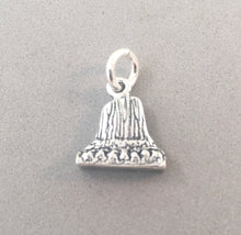 Load image into Gallery viewer, DEVILS TOWER .925 Sterling Silver Charm Pendant National Monument Bear Lodge Park WY pm09