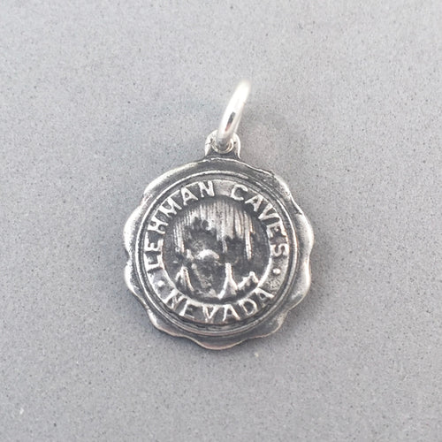 LEHMAN CAVES .925 Sterling Silver Charm Pendant Great Basin National Park Nevada pm40