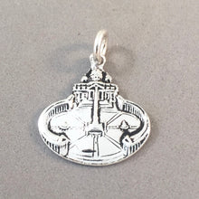 Load image into Gallery viewer, ST. PETERS SQUARE .925 Sterling Silver Charm Pendant Vatican City Rome Italy Pope Basilica ti09