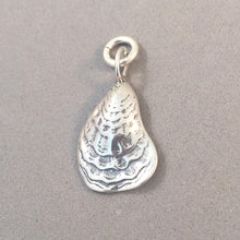 Load image into Gallery viewer, OYSTER SHELL .925 Sterling Silver 3-D Charm Pendant Half Beach Sea Seashell Beach Food nt19