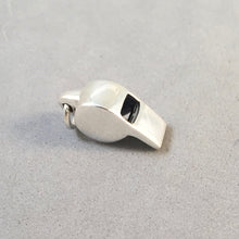 Load image into Gallery viewer, WHISTLE .925 Sterling Silver Charm Pendant Coach Referee Sports .925 Sterling Silver sp04