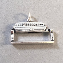Load image into Gallery viewer, MONORAIL .925 Sterling Silver 3-D Moving Charm Pendant Seattle Vegas Disneyland Tram Train NW12