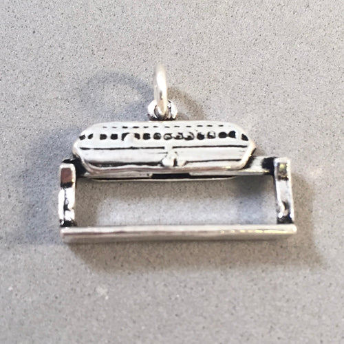 MONORAIL .925 Sterling Silver 3-D Moving Charm Pendant Seattle Vegas Disneyland Tram Train NW12
