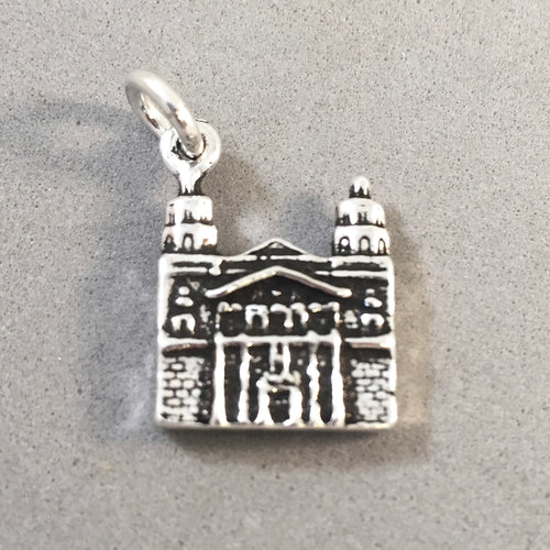 HEARST CASTLE .925 Sterling Silver 3-D Charm Pendant San Simeon CA National Landmark Park tw47