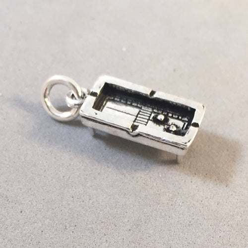 CRAPS TABLE .925 Sterling Silver 3-D Charm Pendant Casino Gambling Dice Game Las Vegas hb23
