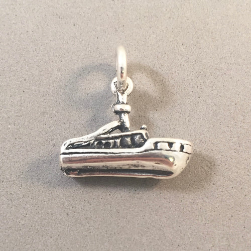 CABIN CRUISER .925 Sterling Silver Charm Boat Yacht Ship Ocean Nautical Vessel Pendant NT17