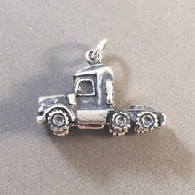 Load image into Gallery viewer, SEMI TRUCK CAB  .925 Sterling Silver Charm Pendant Trailer Trucker Big Rig vh06