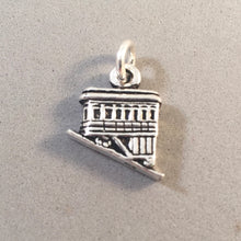 Load image into Gallery viewer, FUNICULAR .925 Sterling Silver 3-D Charm Pendant Incline Railway Car Valparaiso Montmartre vh07