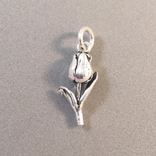 Load image into Gallery viewer, TULIP .925 Sterling Silver 3-D Charm Pendant Flower Garden Spring Bulb Festival ga10