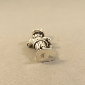 THEODORE ROOSEVELT .925 Sterling Silver 3-D Charm Pendant Teddy National Park North Dakota pm19