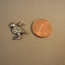 Load image into Gallery viewer, Sale! PUFFIN .925 Sterling Silver Charm Double Sided Alaska Atlantic Bird Animal Pendant SL46L