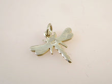 Load image into Gallery viewer, Sale! DRAGONFLY Small Shiny .925 Sterling Silver Charm Pendant Garden Insect BI134