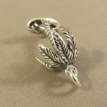 Load image into Gallery viewer, PALM TREE .925 Sterling Silver 3-D Charm Pendant Beach Hawaii Springs Tropical Island GA53