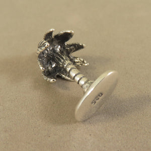 PALM TREE .925 Sterling Silver 3-D Charm Pendant Beach Hawaii Springs Tropical Island GA53