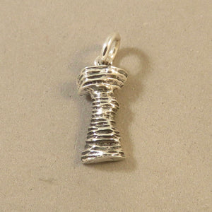 STAND ROCK .925 Sterling Silver Charm Pendant Balanced Wisconsin Dells Utah Formations tu19