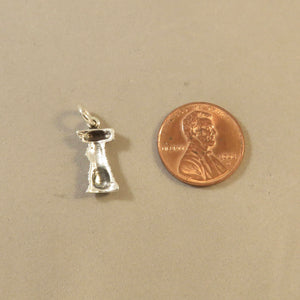 STAND ROCK .925 Sterling Silver Charm Pendant Balanced Wisconsin Dells Utah Formations tu19