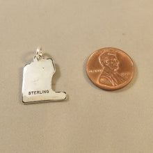 Load image into Gallery viewer, DISTRICT OF COLUMBIA MAP .925 Sterling Silver Charm Pendant White House Capital DC TY16